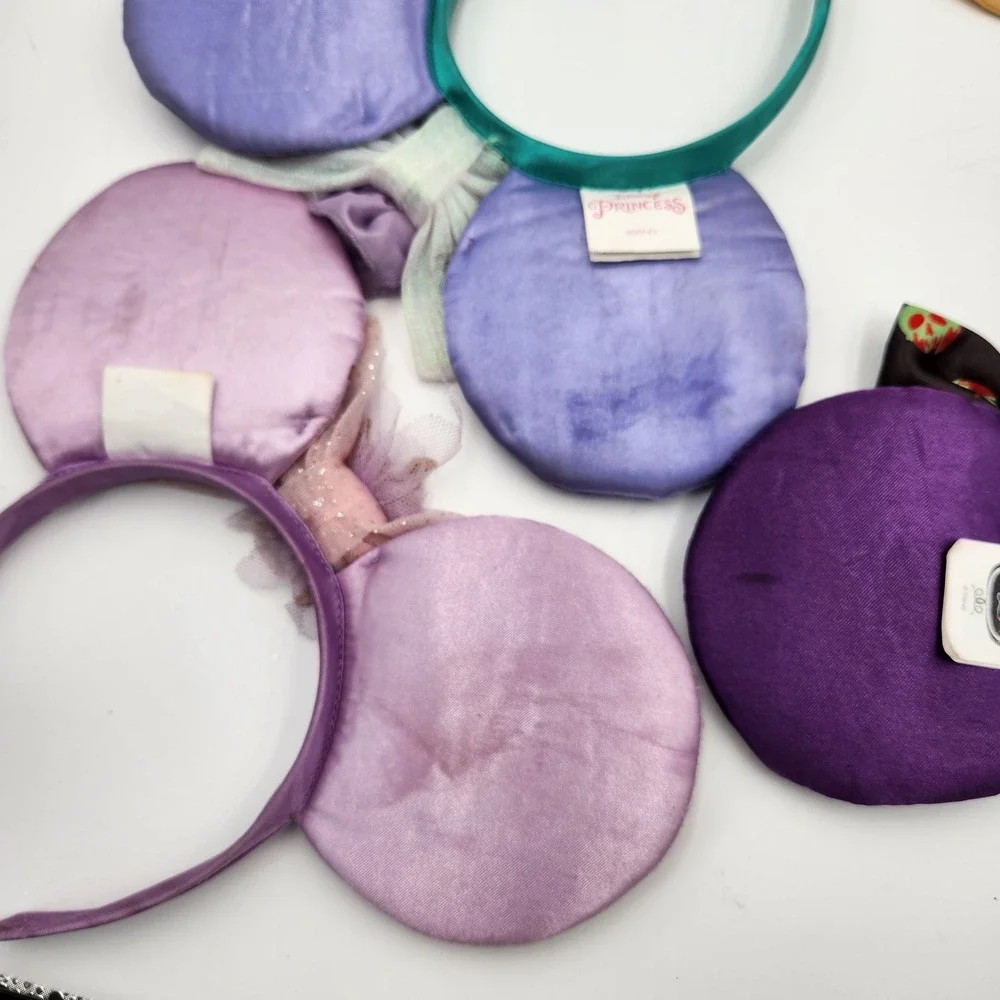 Disney Headband Ears Girls Princess Villains Snow White Maleficent Belle Ariel
